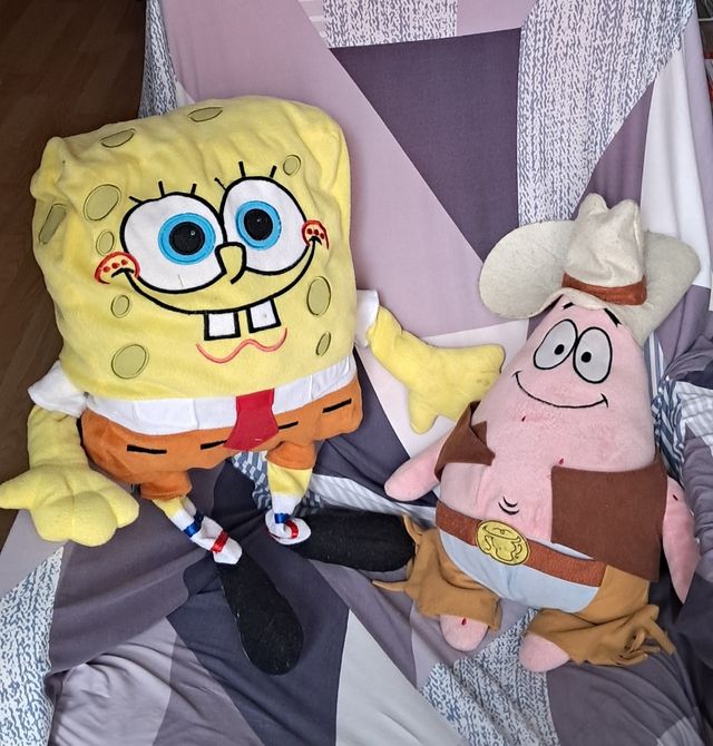 Peluches de Bob Esponja y Patricio