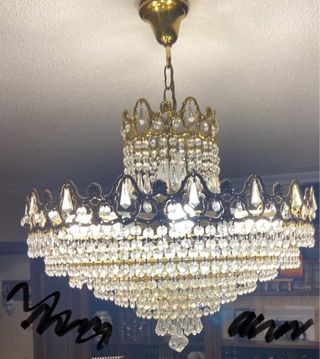 2 LAMPARAS CRISTAL ROCA