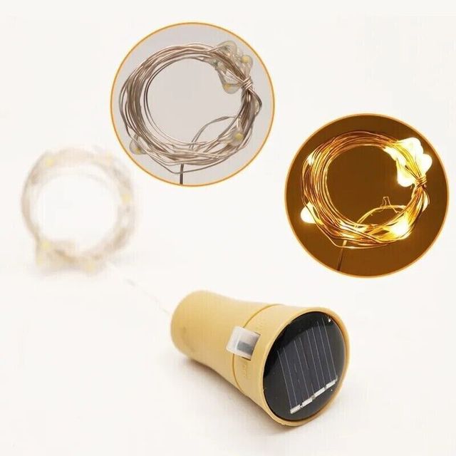 CATENA LANTERNA LUCI LUCE LED CON PANNELLO SOLARE