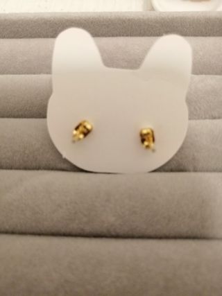 Pendientes de aventurina oro