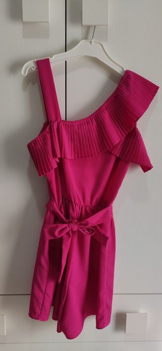 Mono crepe rosa niña Mayoral