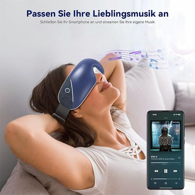 Masajeador ojos con música