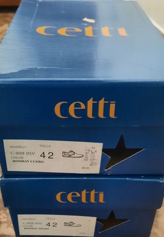 Zapatos hombre piel marca CETTI 2 pares
