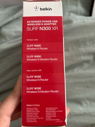 Receptor antena wifi Belkin Surf N300XR