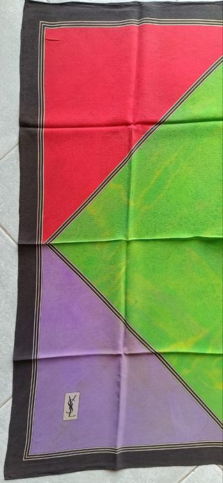 Foulard vintage seta Yves Saint Laurent