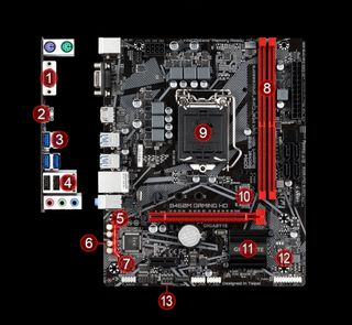 Placa Base Gigabyte B460M Gaming HD