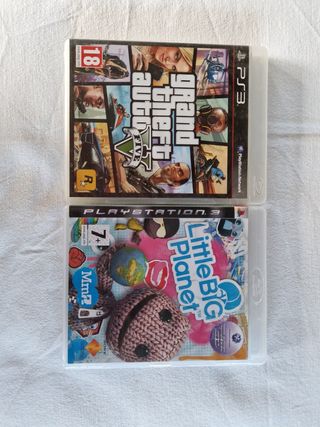 Juegos PS3 - GTA V y Little Big Planet