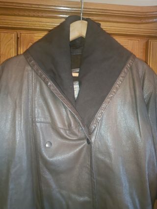 Chaquetón piel mujer