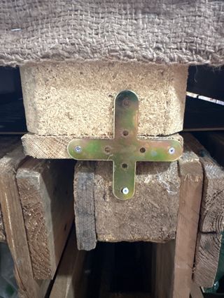 Mesa de 4 palets estilo rustico vintage