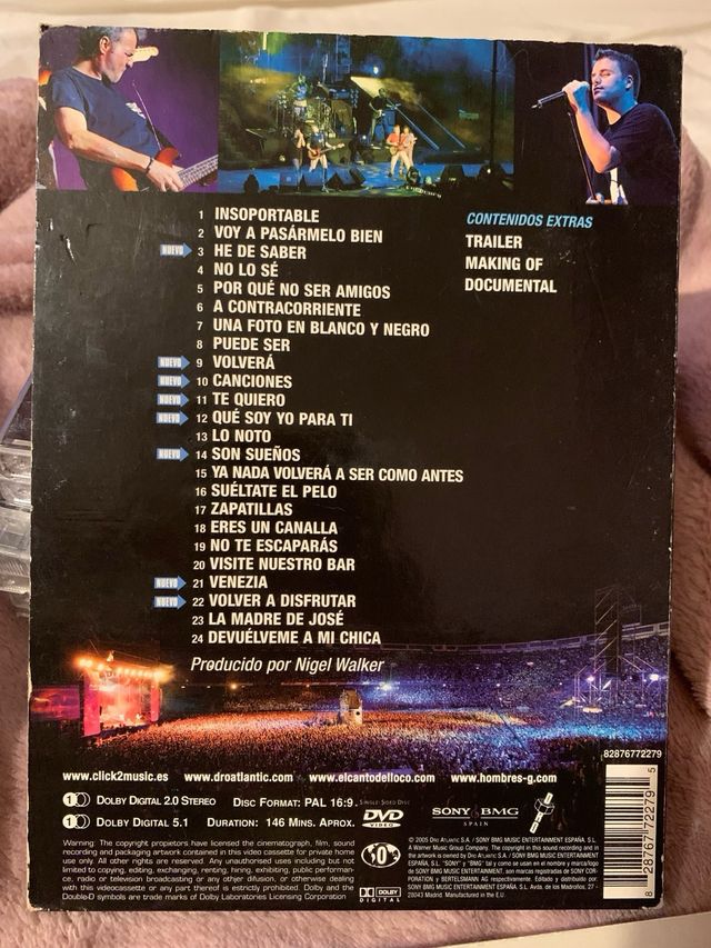 CD’S y DVDS EL CANTO DEL LOCO