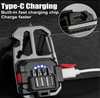 🔦LINTERNA LED LLAVERO PORTATIL