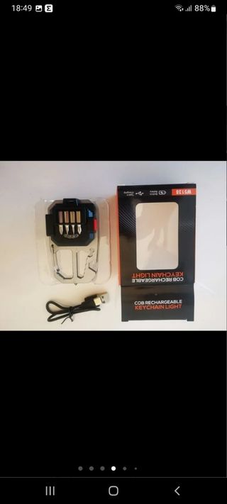 🔦LINTERNA LED LLAVERO PORTATIL