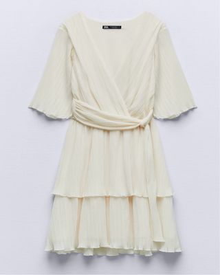 Vestido gasa plisado