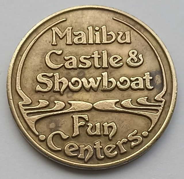 Ficha Token Malibú Money Latón Antigua