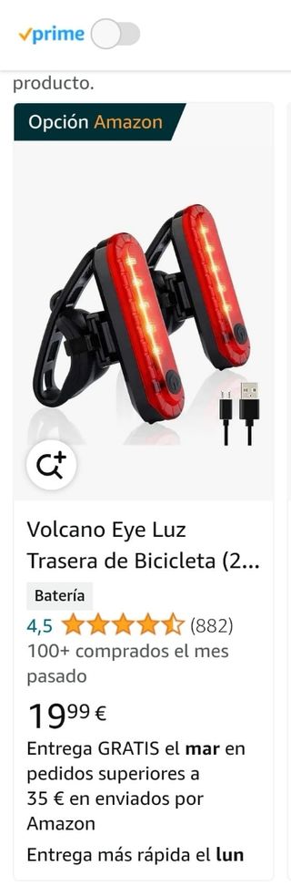 🔦🚲PACK DE 2 LUCES TRASERAS PARA BICICLETA