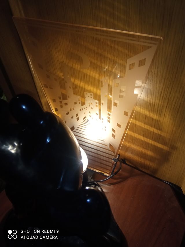 Lampara retro sobremesa años 80/90