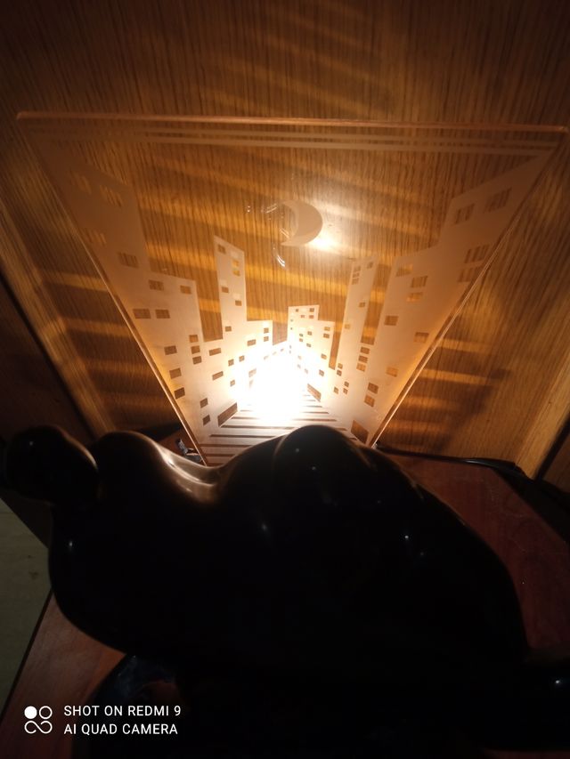 Lampara retro sobremesa años 80/90