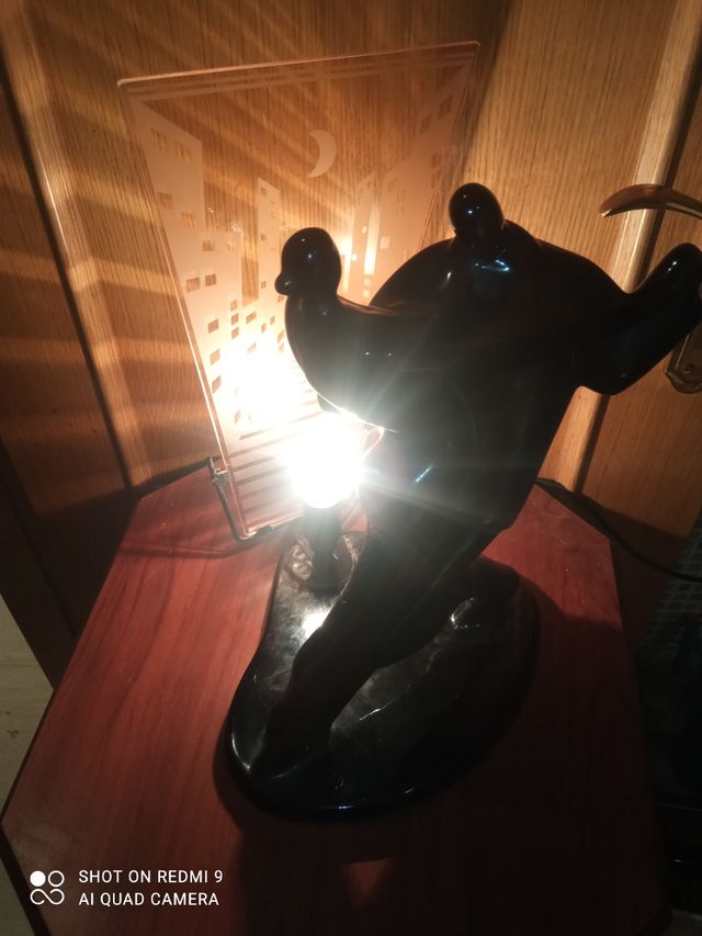 Lampara retro sobremesa años 80/90