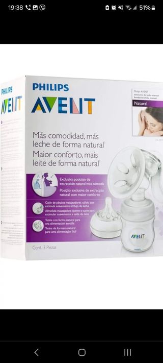 Sacaleches manual PHILIPS