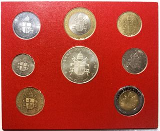 Serie Divisionale VATICANO 2001 XXIII-7 Monete+1Ag