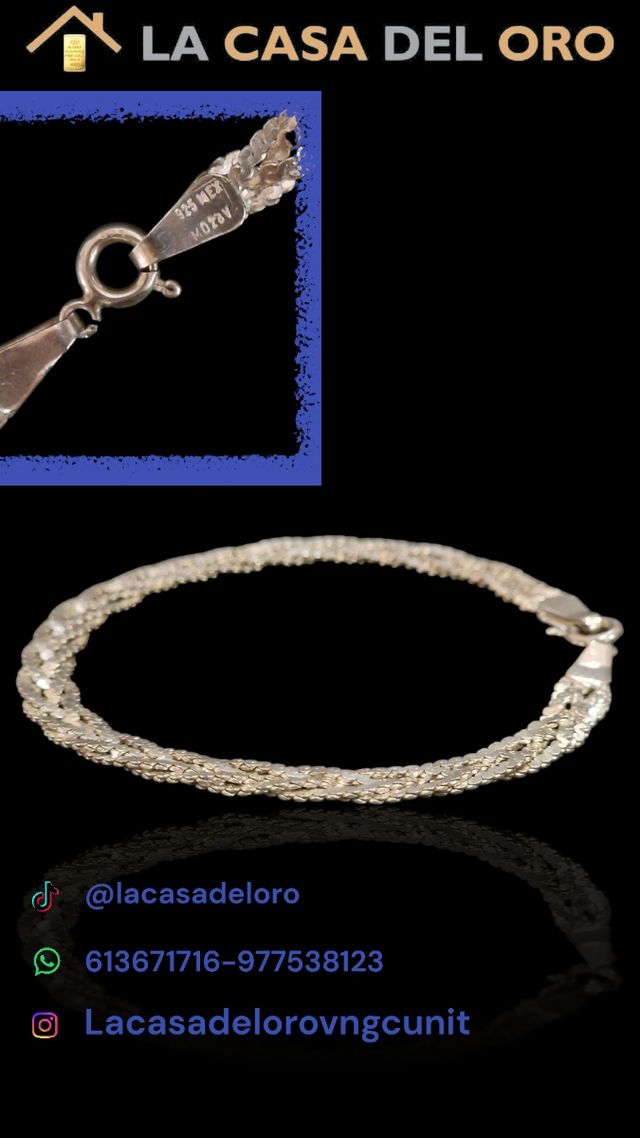 Pulsera oleaje plata 925 -C411/PC116-