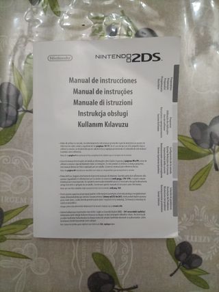 Manual instrucciones original Nintendo 2DS 