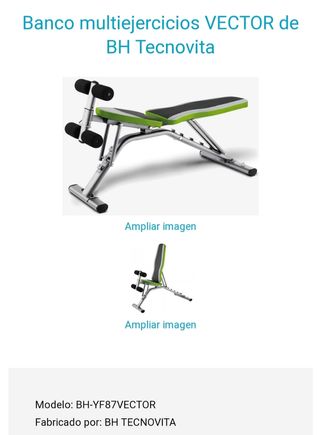 Banco multiejercicios VECTOR by BH