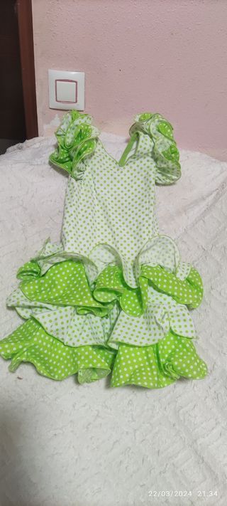 Traje de flamenca para niña 18 meses,000