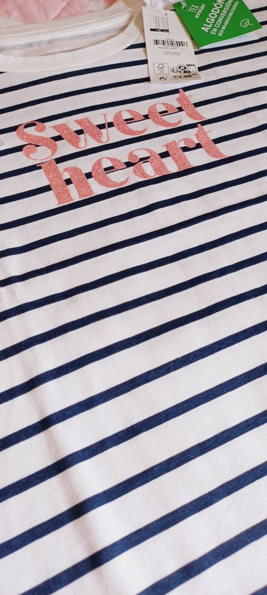 Camiseta rayas 7-8 años Niña Tex kids