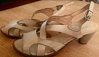 Sandalo donna color tortora