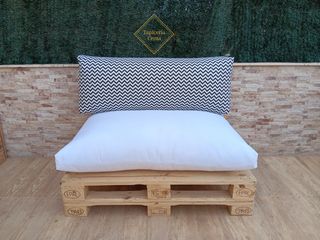 Cojines para palet blanco puro