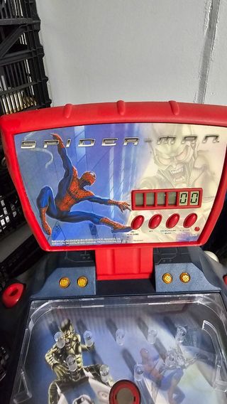 Juguete spiderman pinball