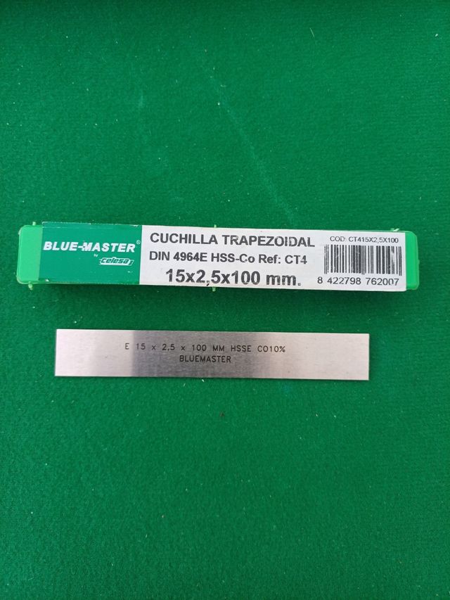 cuchilla trapezoidal