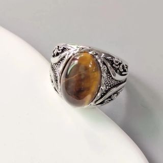 Anillo de Ojo de Tigre Protector 