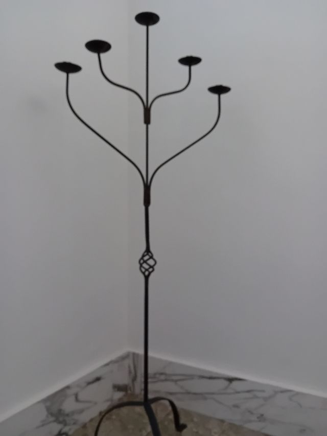 Candeliere in ferro battuto a 5 candele
Shabby