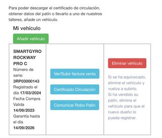 Patinete electrico Certificado DGT