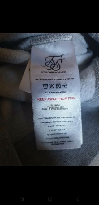 Felpa ragazzo 9/10 anni siksilk