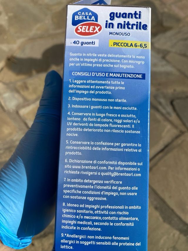 Guanti in nitrile