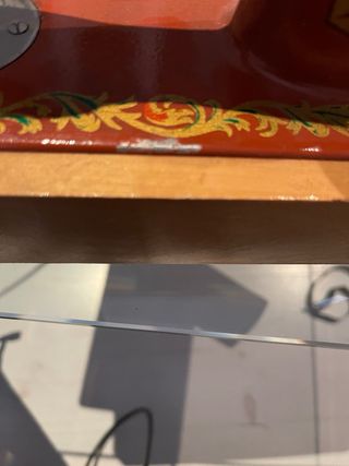 Antiguo juguete maquina de coser