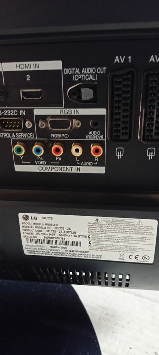 LG  32LT75 LCD 32" Doble TDT + 160 Gb