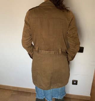 Chaqueta tejana efecto militar desteñido