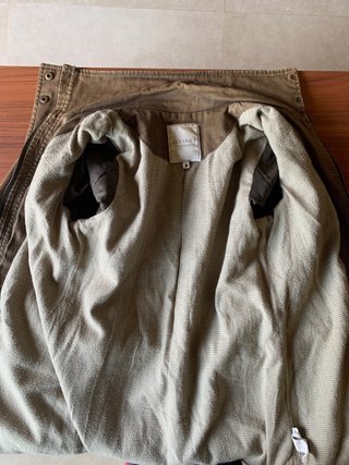 Chaqueta tejana efecto militar desteñido