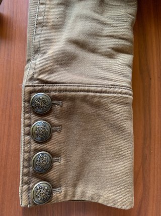 Chaqueta tejana efecto militar desteñido