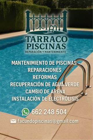 Mantenimiento, reforma y reparación  de piscinas