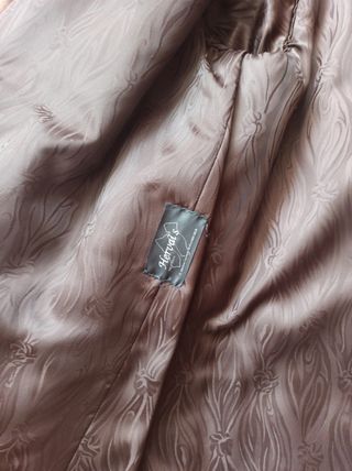 Abrigo tipo zorro plateado