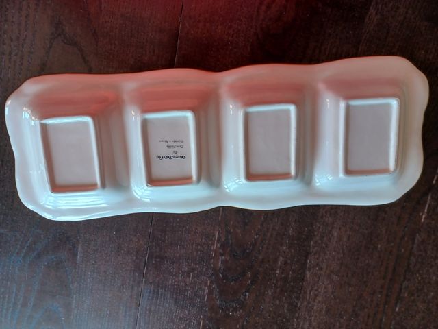 Antipastiera dipinta a mano.