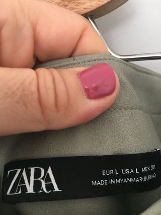 Falda polipiel Zara