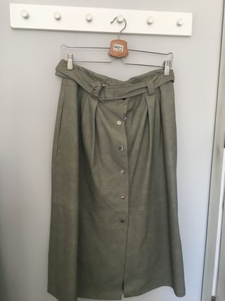 Falda polipiel Zara