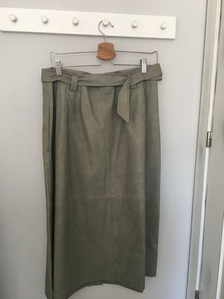 Falda polipiel Zara