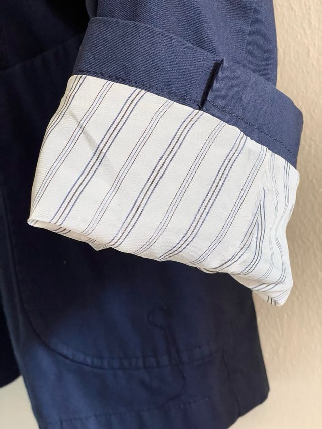 Blazer XXL blu scuro Cortefiel 100% cotone